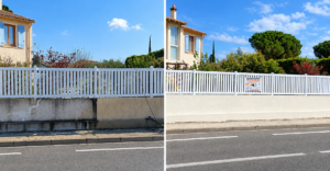 rénovation mur de clôture